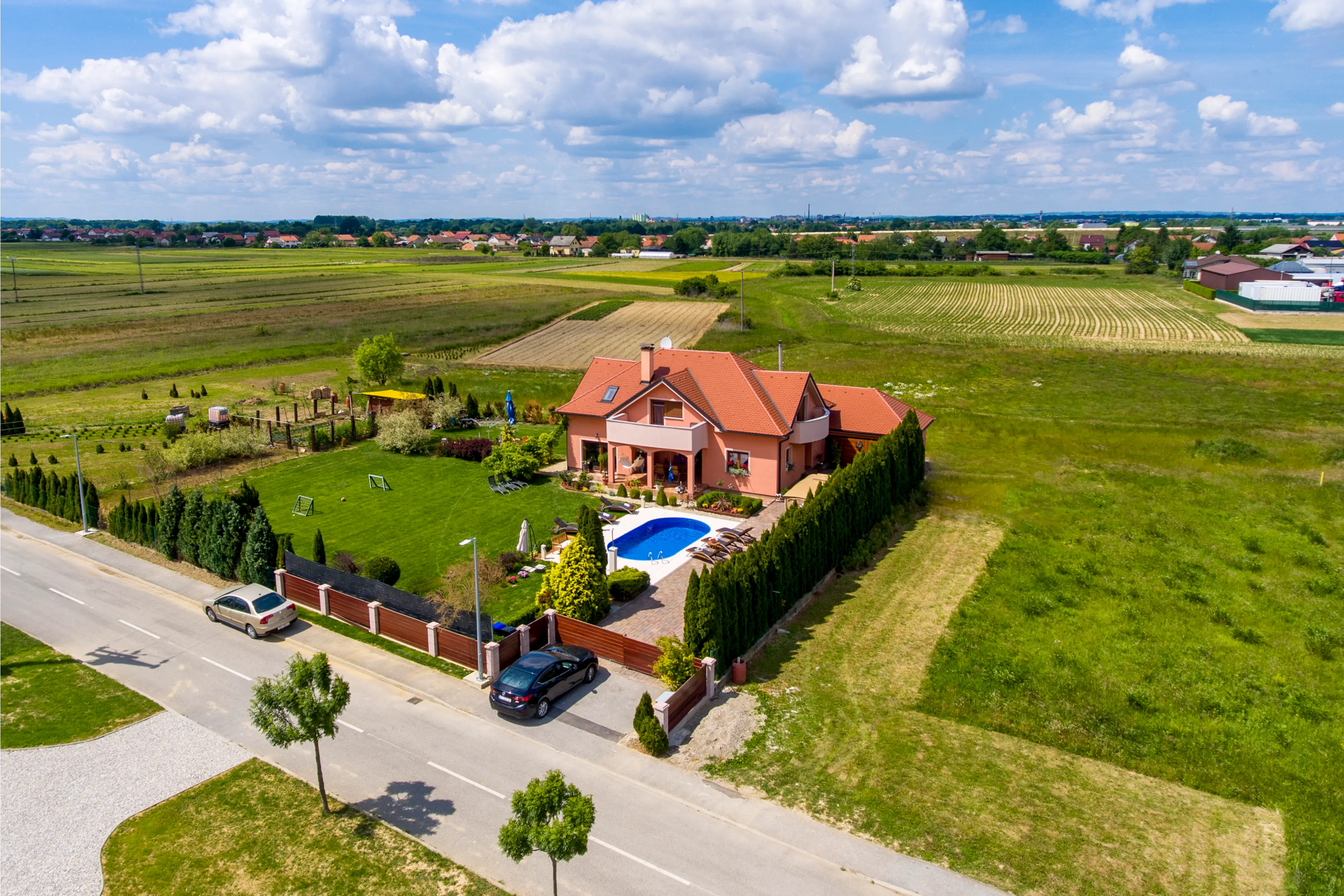 Zračni pogled na Holiday Villa Rita